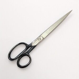 Vintage 9" Scissors Valley Forge ITALY Tailor Sewing Long Shears Black Handle
